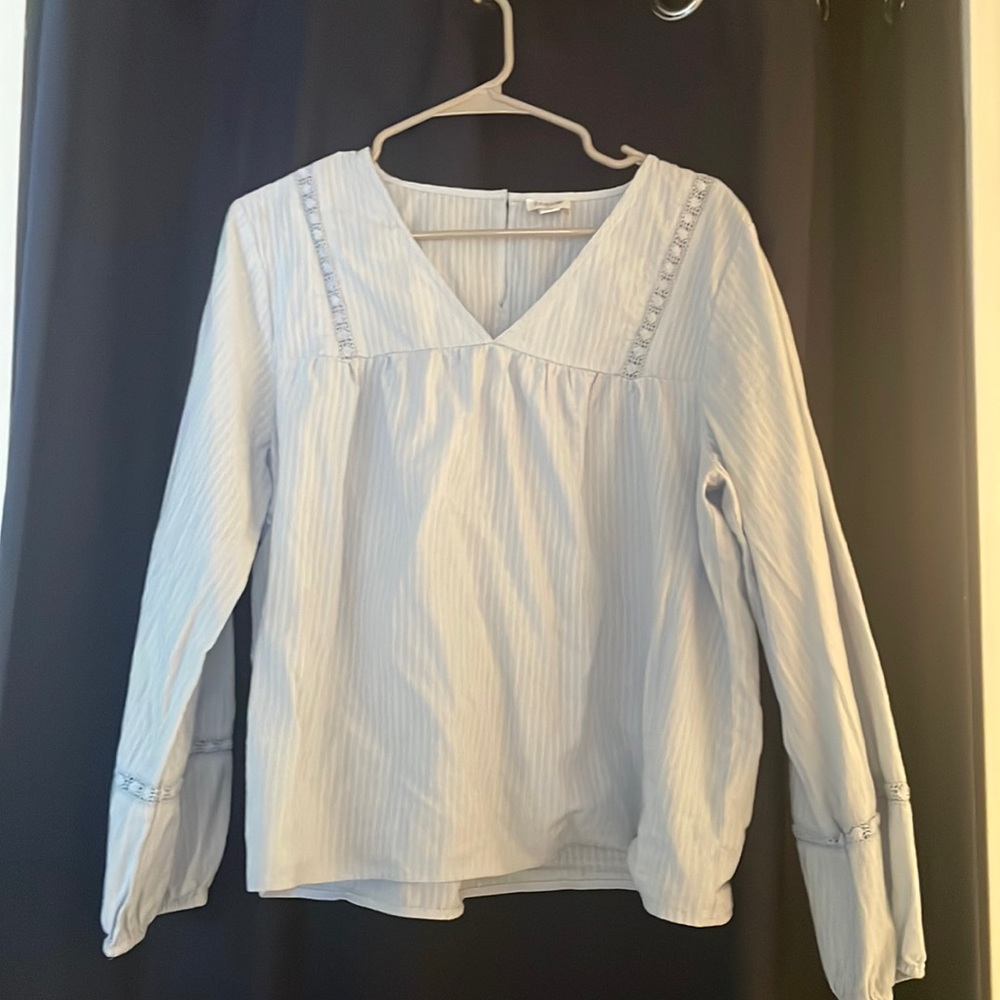 Jcrew light blue top - size large. Great condition